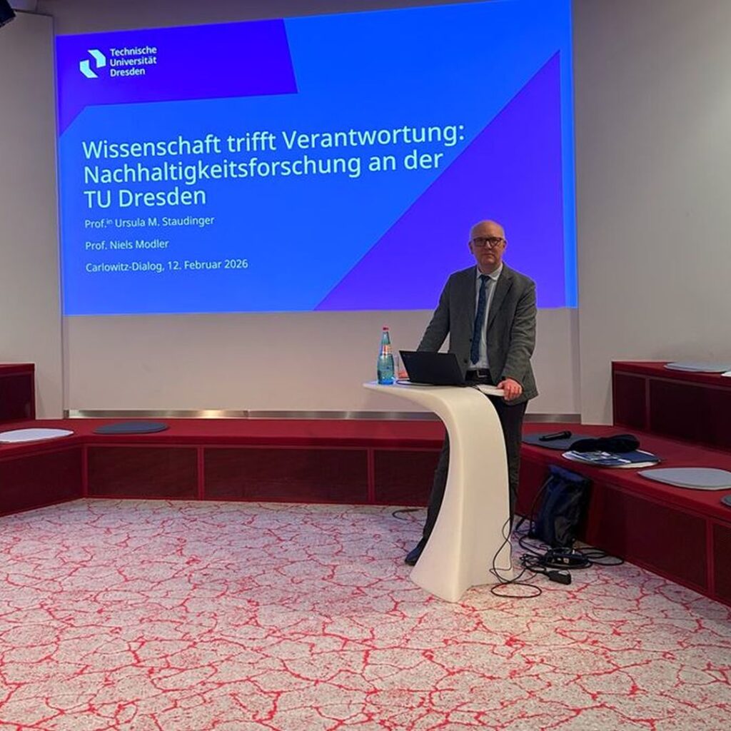 Carlotiz-Dialog am 12.02.2026 mit Prof. Dr.-Ing. Niels Modler - Foto: Carlowitz-Gesellschaft